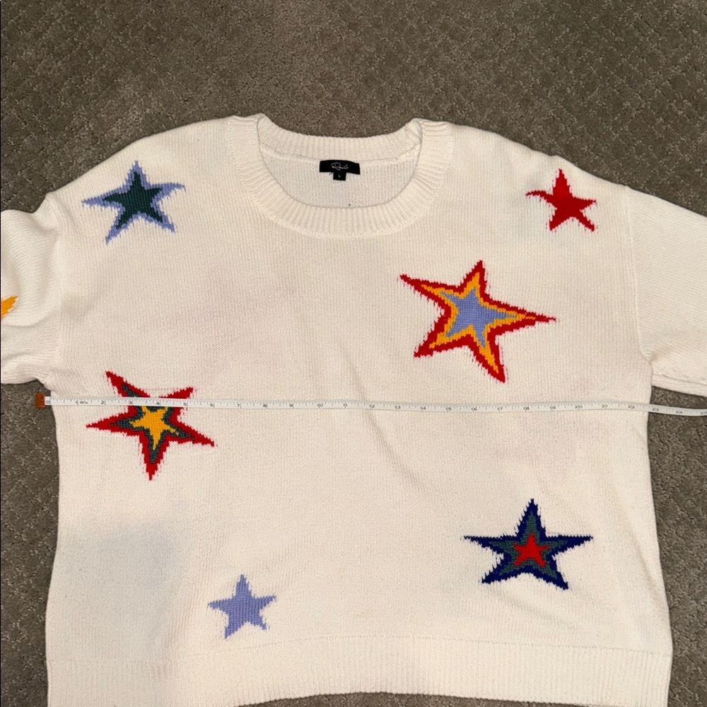 Rails Perci Star Cotton & Cashmere Intarsia Sweater - Picture 5 of 9